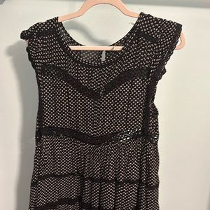 Free people mini black and white daisies